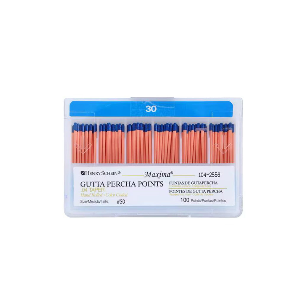 HS Maxima Gutta Percha Points 0.04 30 Blue 100/Box