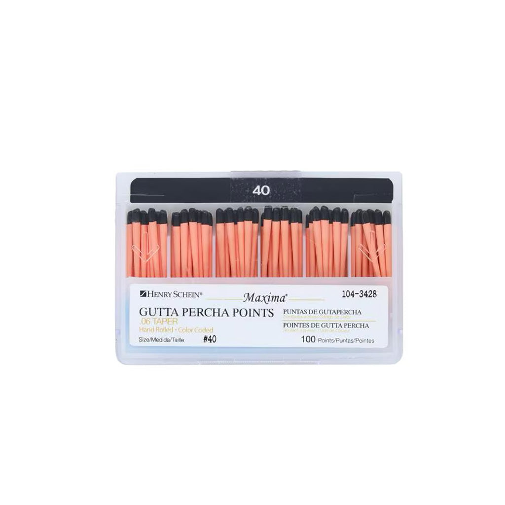HS Maxima Gutta Percha Points 0.06 40 Black 100/Box