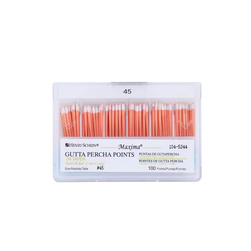 HS Maxima Gutta Percha Points 0.04 45 White 100/Box