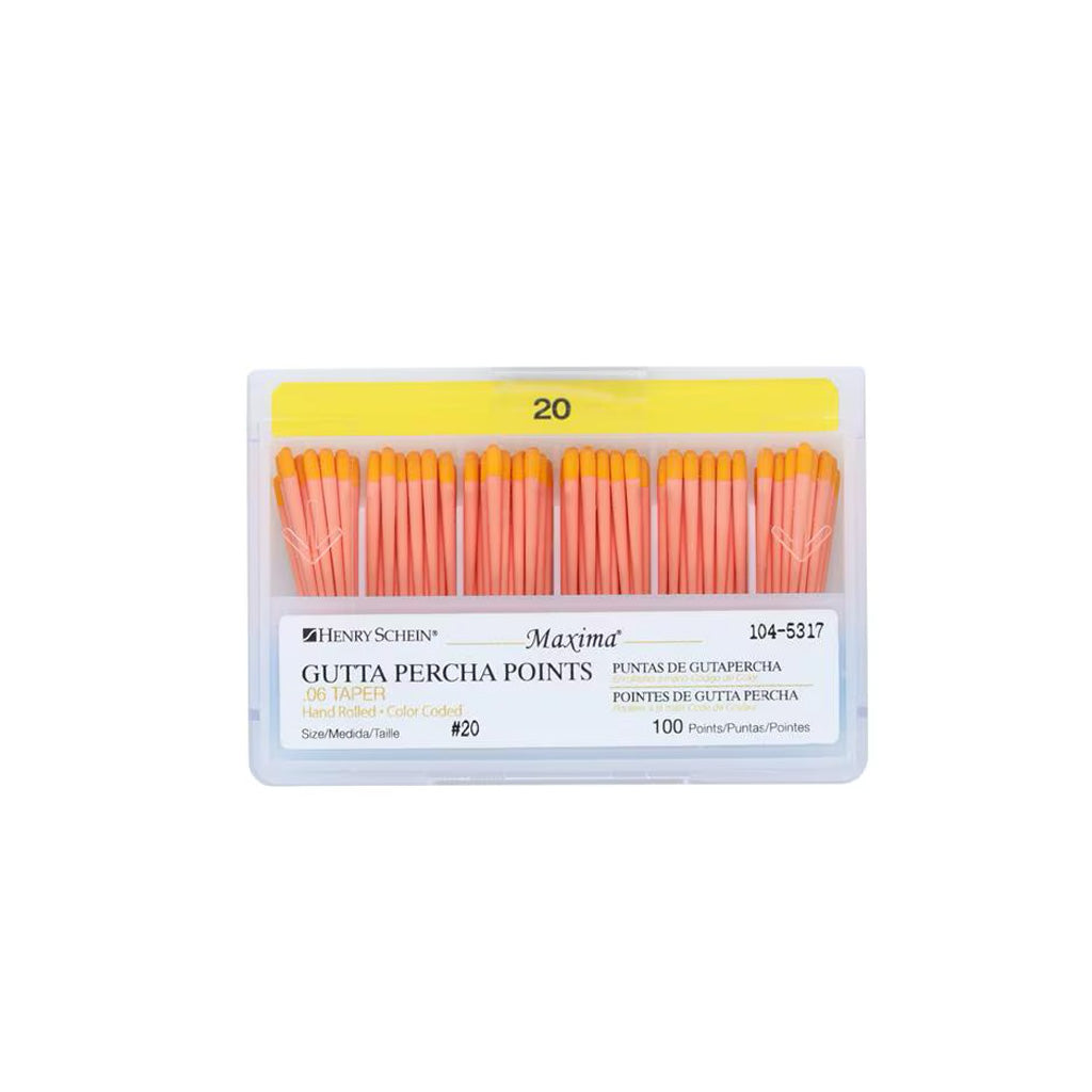 HS Maxima Gutta Percha Points 0.06 20 Yellow 100/Box