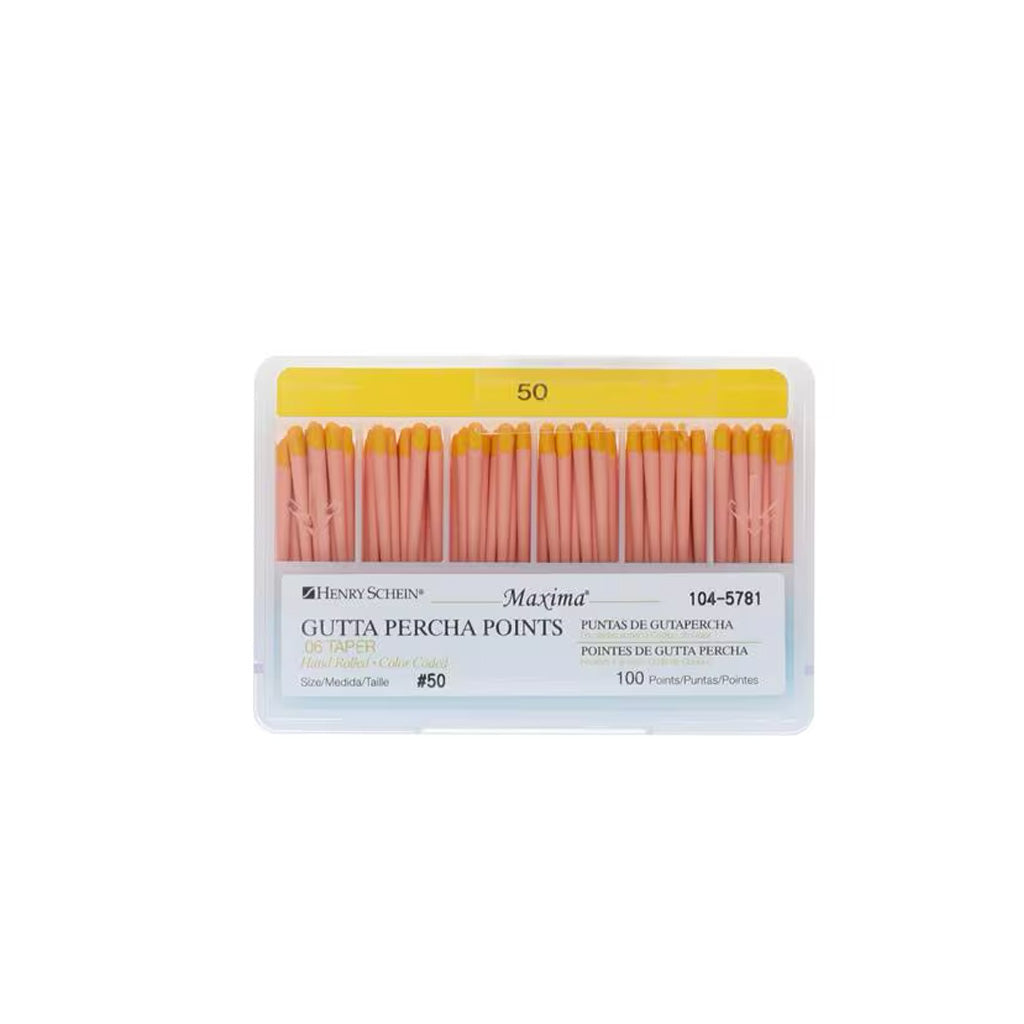 HS Maxima Gutta Percha Points 0.06 50 Yellow 100/Box