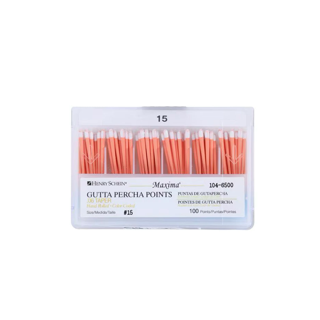 HS Maxima Gutta Percha Points 0.06 15 White 100/Box
