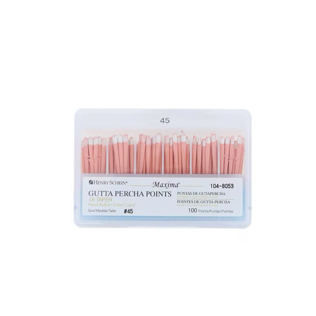 HS Maxima Gutta Percha Points 0.06 45 White 100/Box