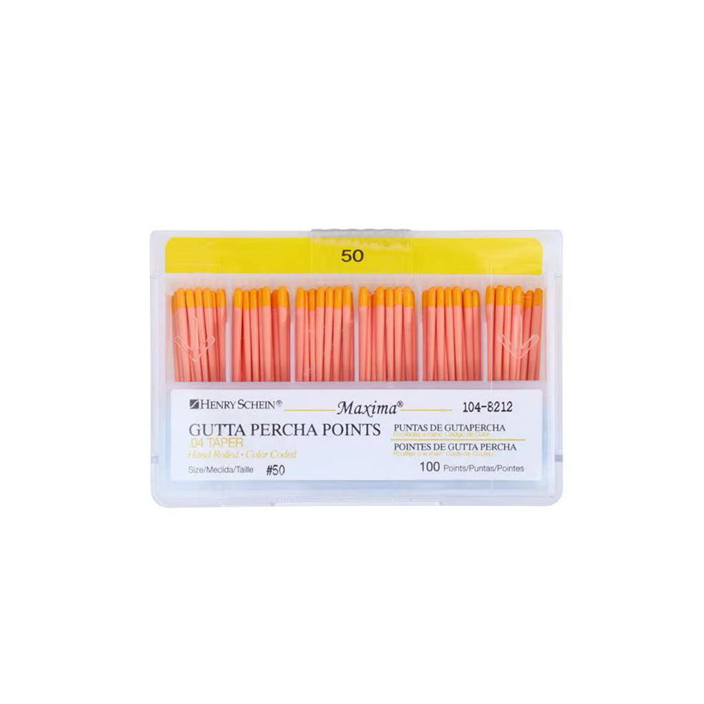 HS Maxima Gutta Percha Points 0.04 50 Yellow 100/Box
