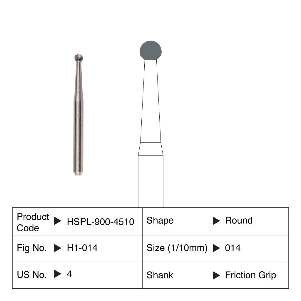 HSPL Maxima Carbide Bur Operative Friction Grip 10/Pack