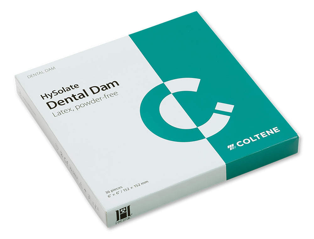 Coltene HySolate Latex Dental Dam Light heavy 152x152, 36 pcs