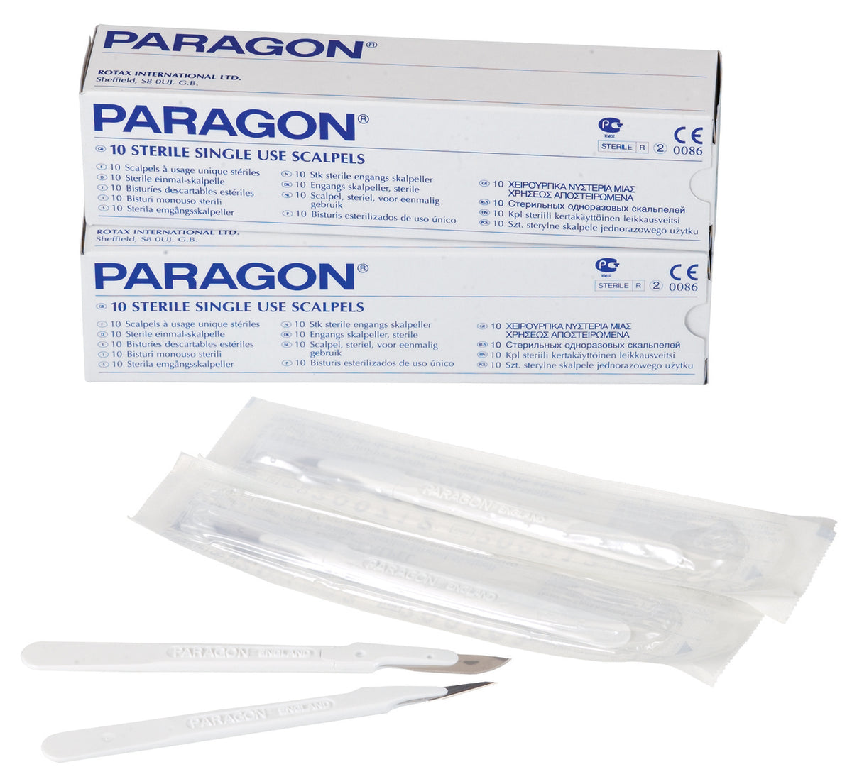 Medicom Paragon® Sterile Single Use Scalpels #15 Blade 10pcs/bx