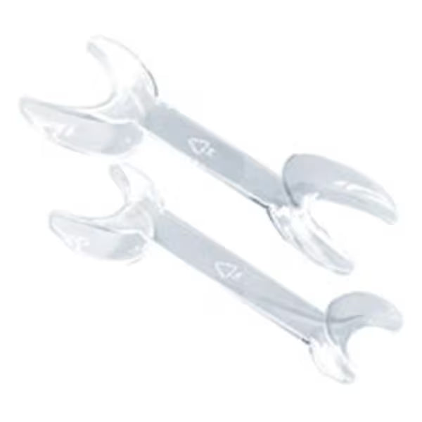 HS Cheek Retractor Double End 6.5&quot; Large Plastic 2/Pack