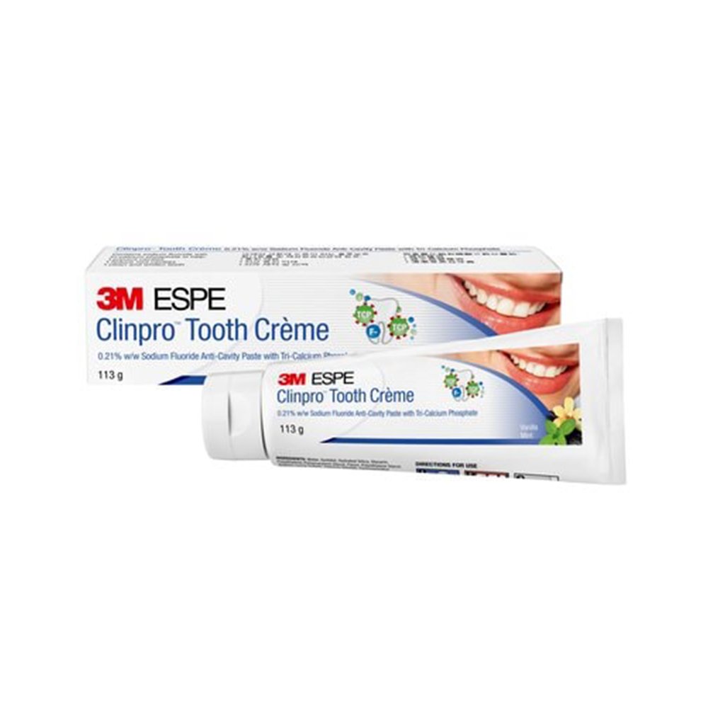 [3MQ3] 3M Clinpro Tooth Creme 0.21% w/w Sodium Fluoride Anti-Cavity Pate Vanilla Mint 113g/Tube