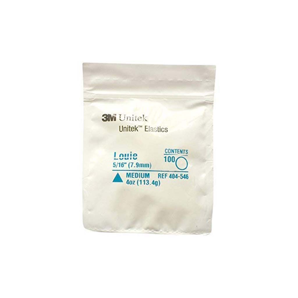 [HKIDEAS]3M Unitek Latex Intraoral Elastics-Louie, 5/16&quot;, 4oz Medium, 30x100Pcs/Pack