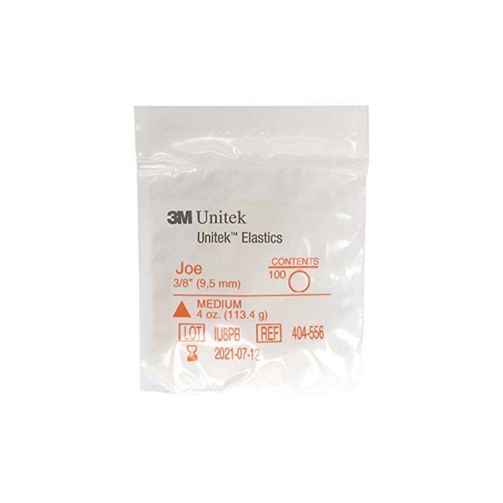 [HKIDEAS]3M Unitek Latex Intraoral Elastics-Joe, 3/8&quot;, 4oz Medium, 30x100Pcs/Pack