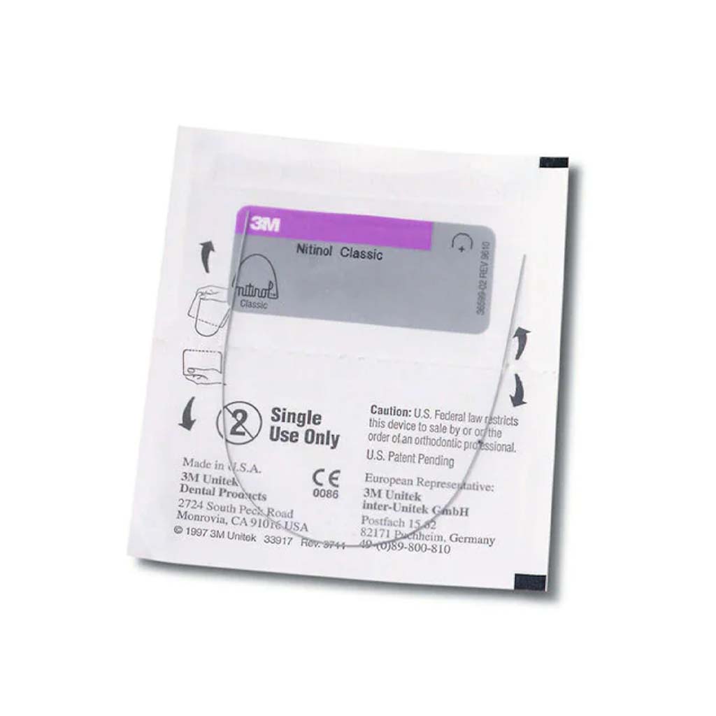 3M Nitinol Classic NiTi OrthoForm III Ovoid Archwire, Lower .016", 10 pcs/pack
