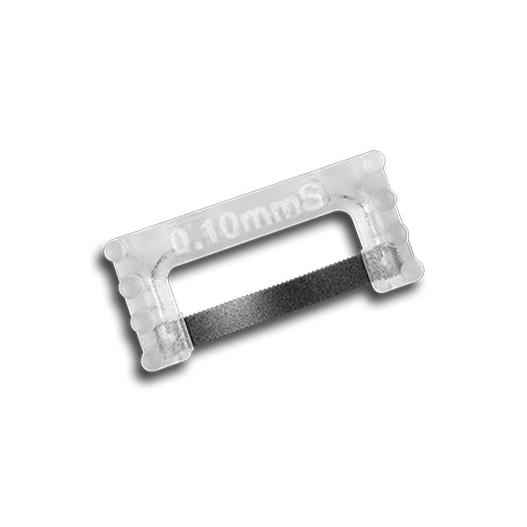 [HKIDEAS]ContacEZ IPR Plus Strip 1-Sided Clear Opener, 0.10mm, 16 Pcs/Pack