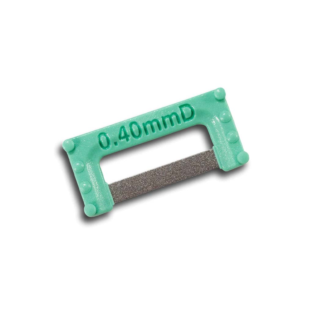 [HKIDEAS]ContacEZ IPR Plus Strip 2-Sided Aqua Widener, 0.40mm, 8 Pcs/Pack