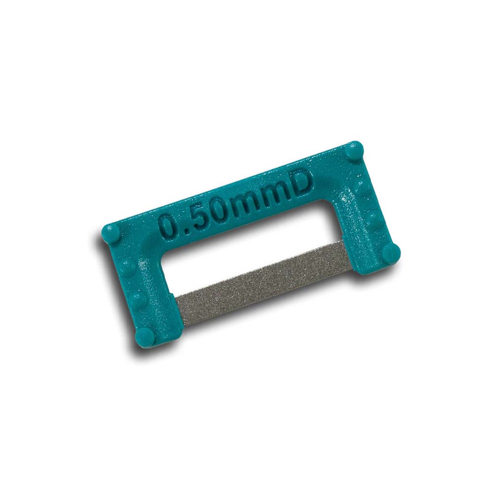 [HKIDEAS]ContacEZ IPR Plus Strip 2-Sided Teal Widener, 0.50mm, 8 Pcs/Pack