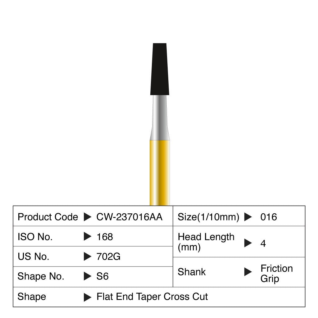 [HKIDEAS]Coltene Diatech Speedstar S6 #016 Head Length 4mm FG 5/Pack