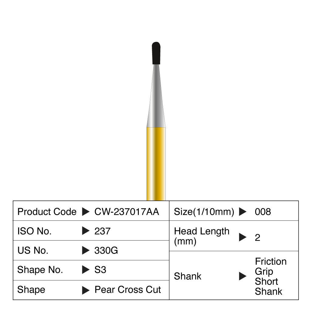 [HKIDEAS]Coltene Diatech Speedstar S3 #008 Head Length 2mm FGSS 5/Pack