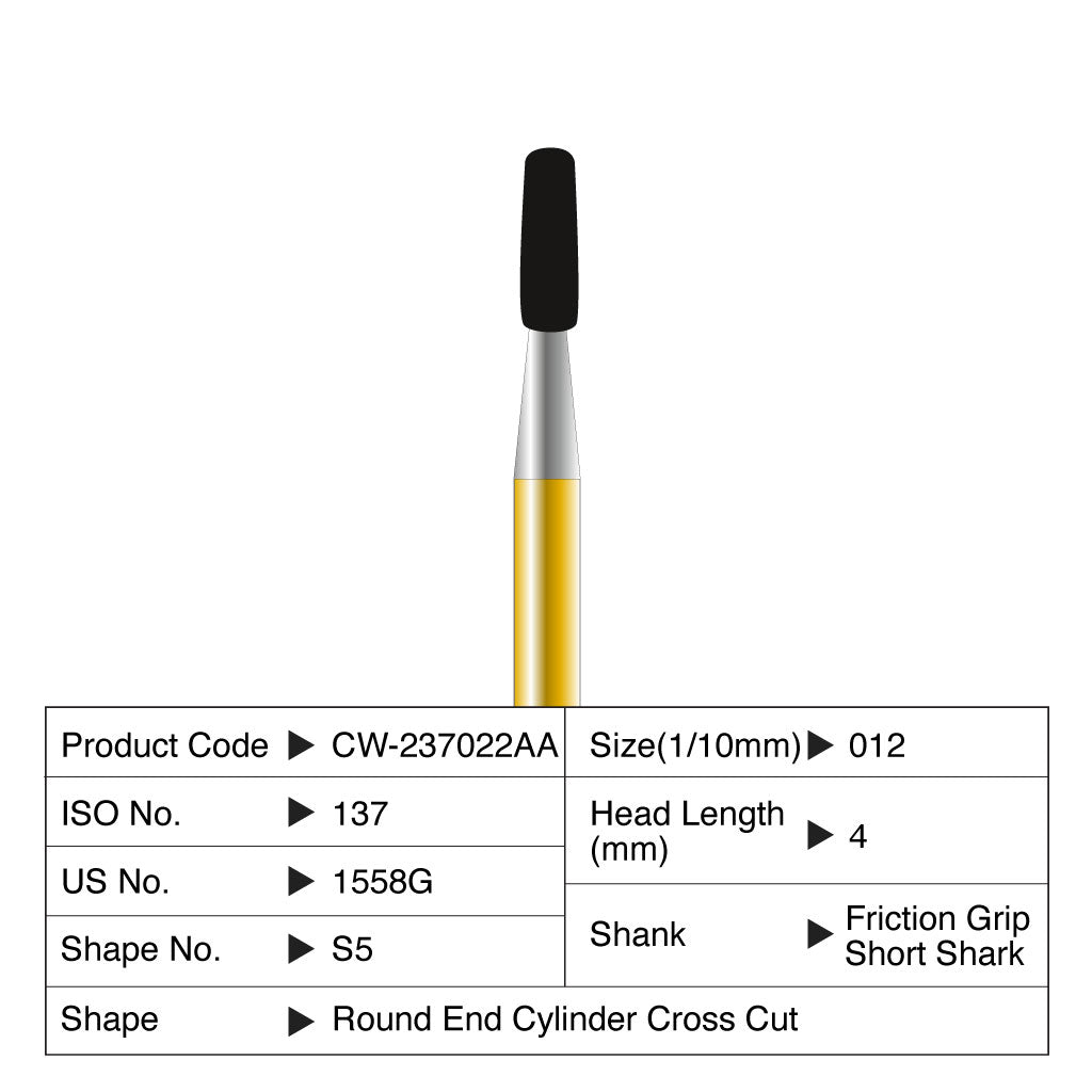 [HKIDEAS]Coltene Diatech Speedstar S5 #012 Head Length 4mm FGSS 5/Pack