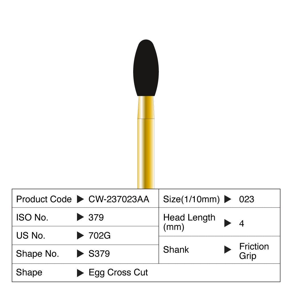 [HKIDEAS]Coltene Diatech Speedstar S379 #023 Head Length 4mm FG 5/Pack