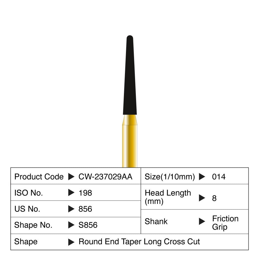 [HKIDEAS]Coltene Diatech Speedstar S856 #014 Head Length 8mm FG 5/Pack