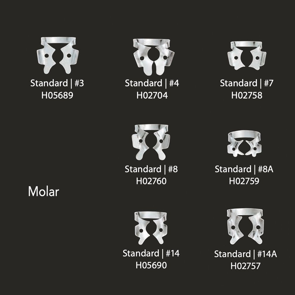 [HKIDEAS]Coltene Rubber Dam Clamp Winged Molar Standard #8A Each