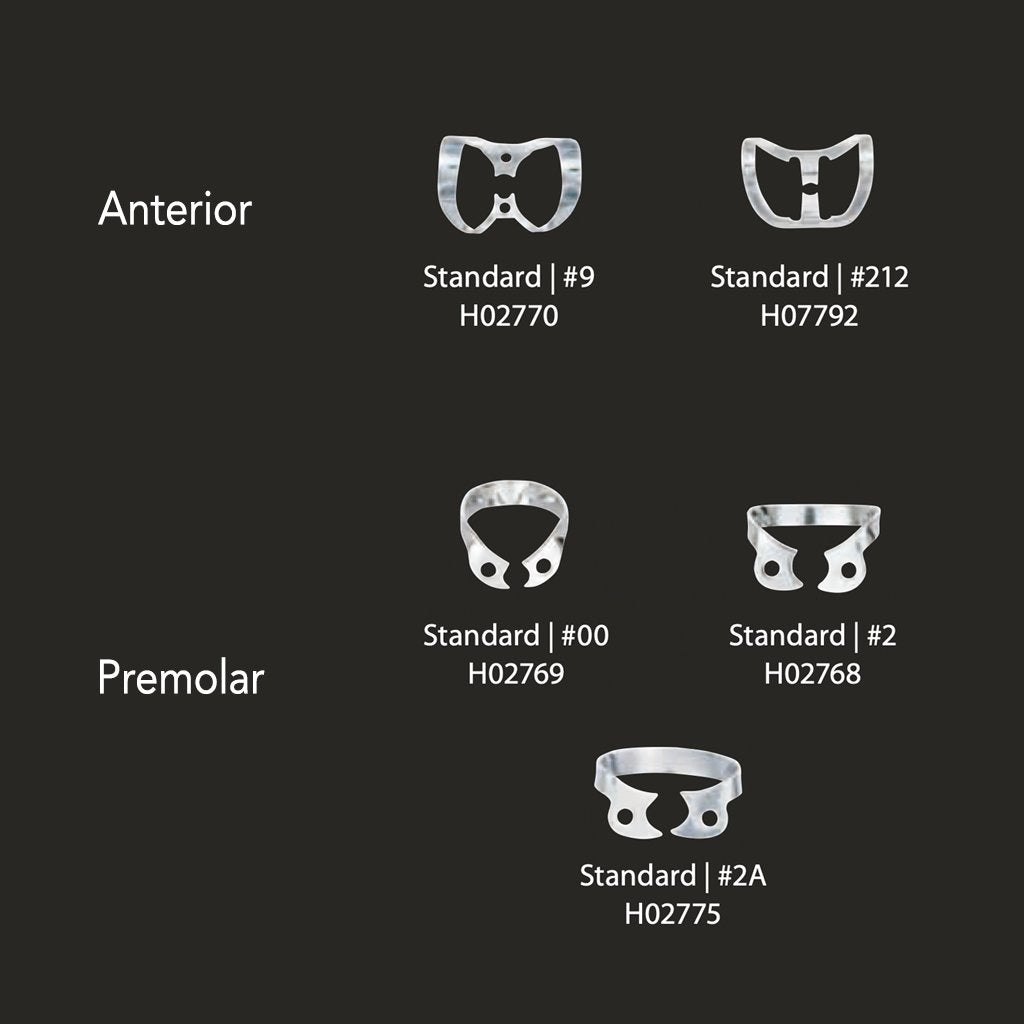 [HKIDEAS]Coltene Rubber Dam Clamp Wingless Premolar Standard #00 Each