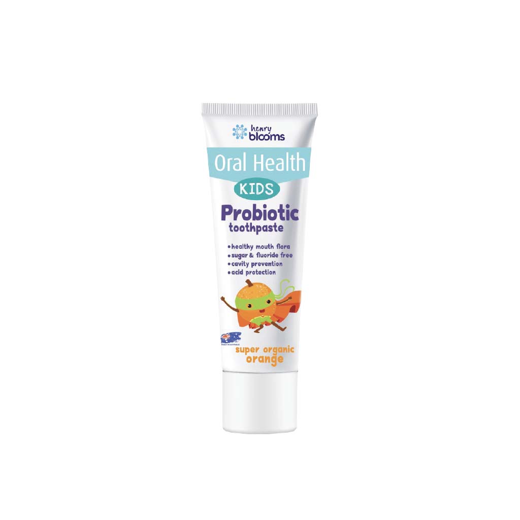 [HKIDEAS]Henry Blooms Kids Probiotic Toothpaste Organic Orange 50g