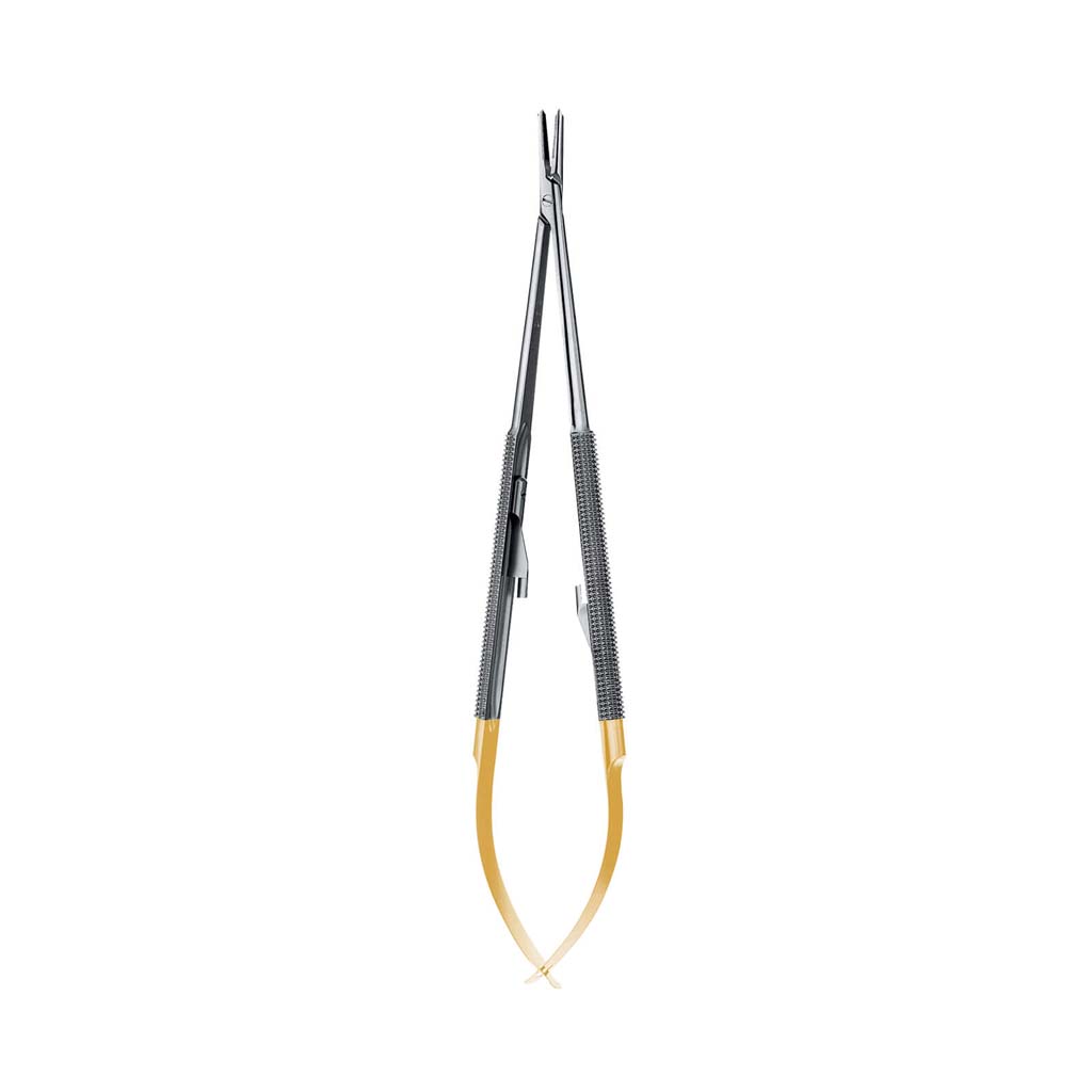 [HKIDEAS]Hu-Friedy Straight Castroviejo Perma Sharp Needle Holder 18 cm (7&quot;) Each