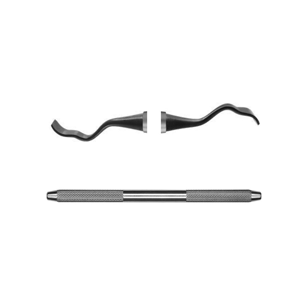[HKIDEAS] Hu-Friedy 2/3 Buser Modified Bone Scraper #10 Round Each