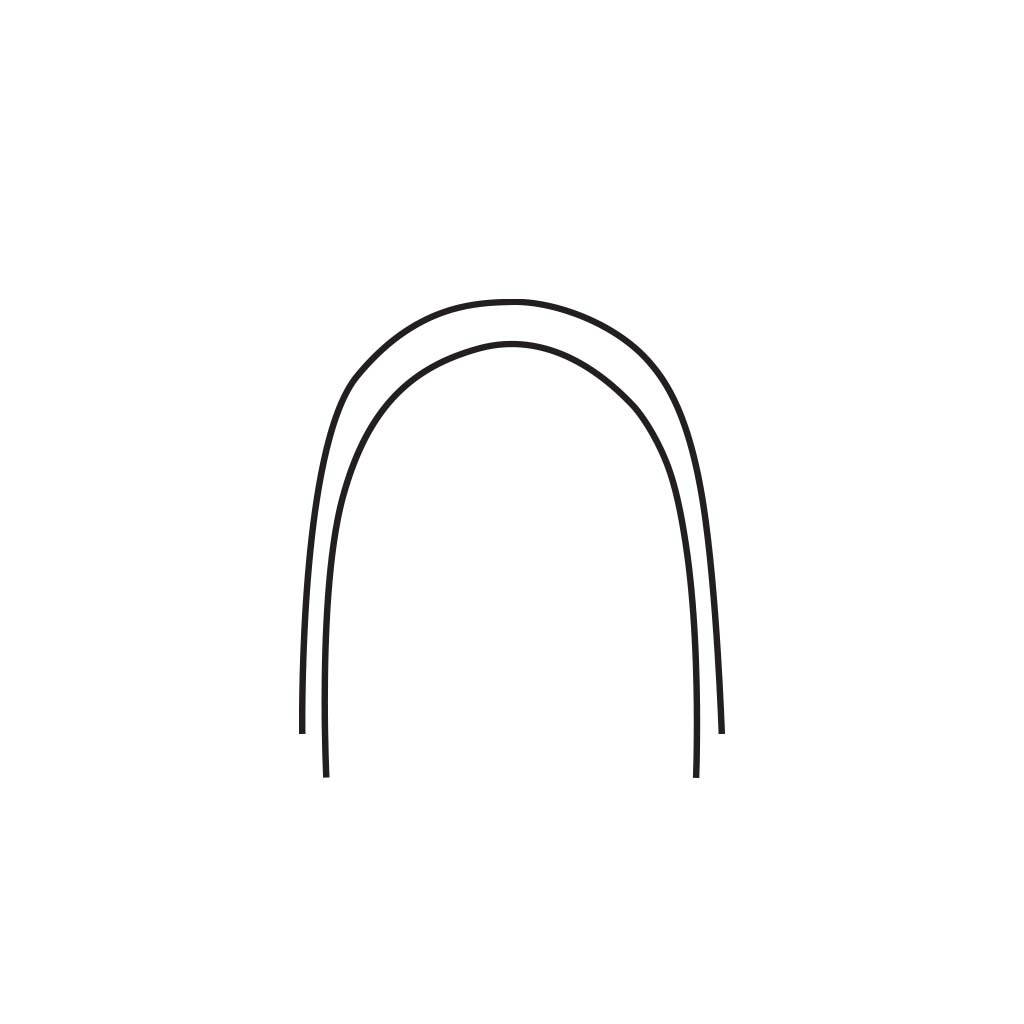 Masel Elastinol NiTi Archwire Natural Archwire, Upper .016", 10 pcs/pack