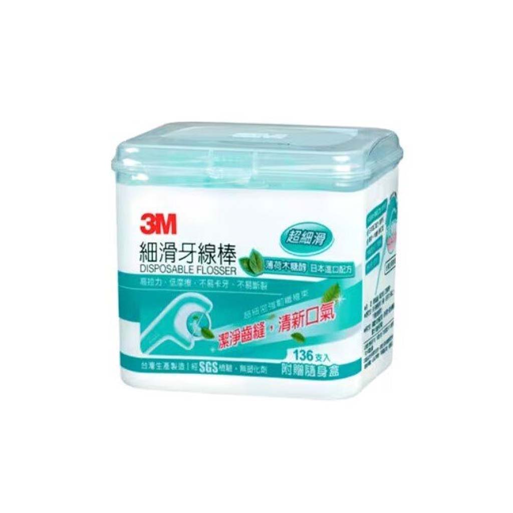 [HKIDEAS]3M Disposable Flosser Mint 136/Pack