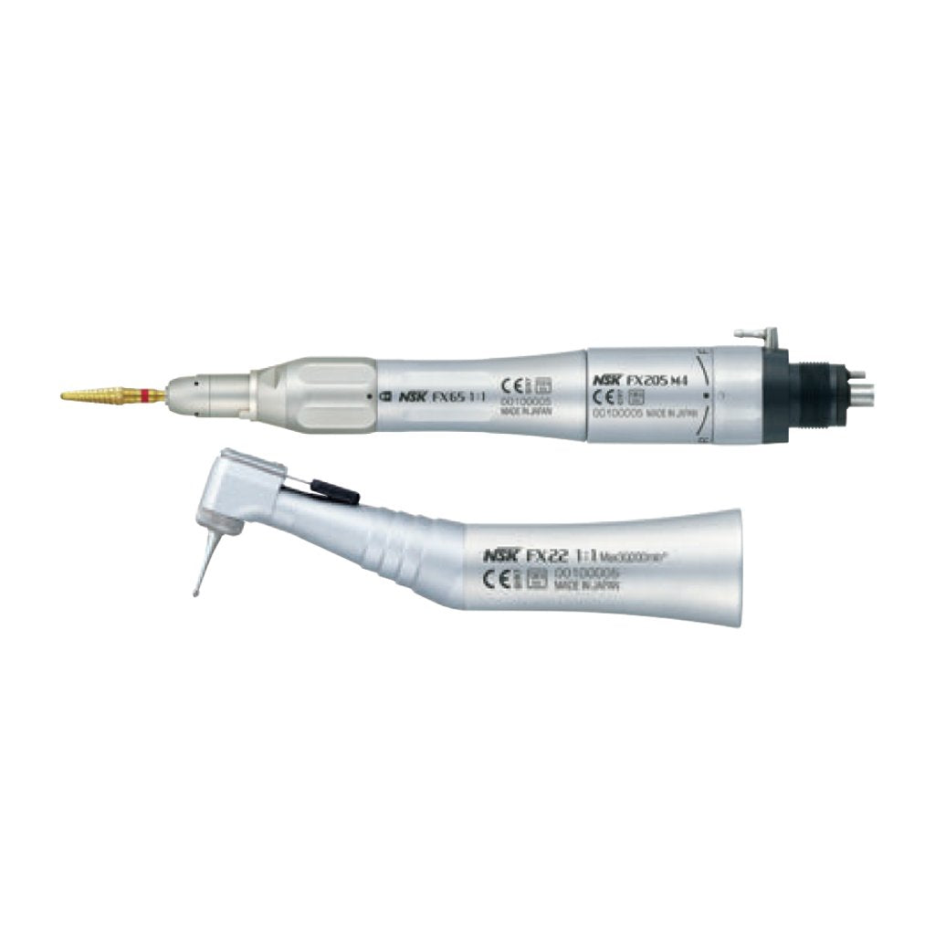 [HKIDEAS]NSK FX205 Air Motor + FX22 Contra Angle + FX65 Straight Non-Optic Handpiece Set