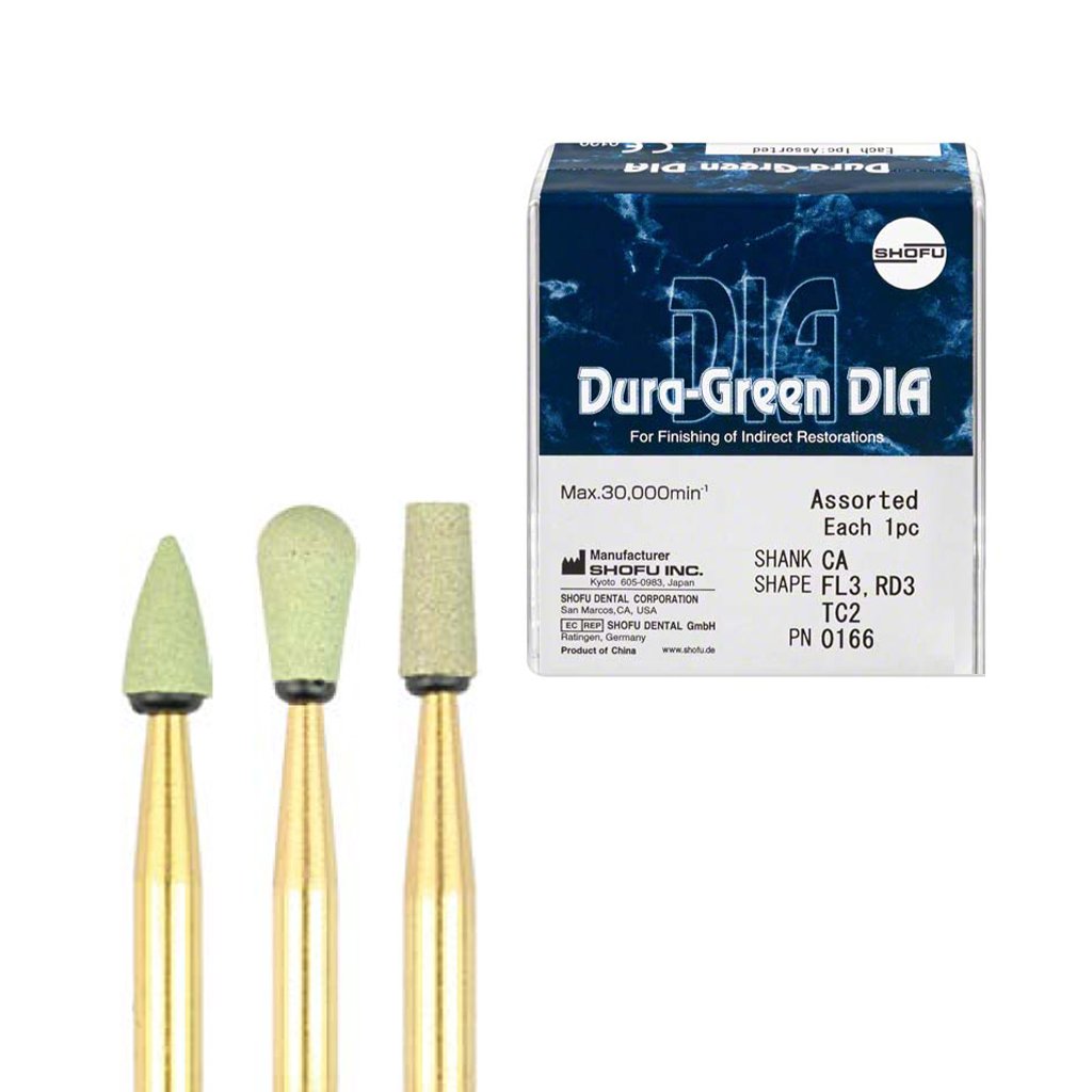 [HKIDEAS]Shofu Dura-Green DIA CA Assorted 3/Box