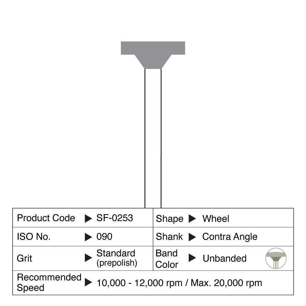 [HKIDEAS]Shofu Ceramiste Standard Wheel CA #0253 12/Box