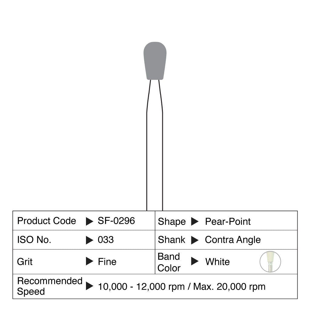 Shofu Composite Fine Pear-Point CA #0296 12/Box