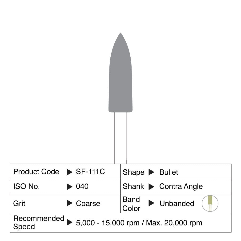 [HKIDEAS]Shofu Compomaster Coarse Bullet CA #0111C 3/Box