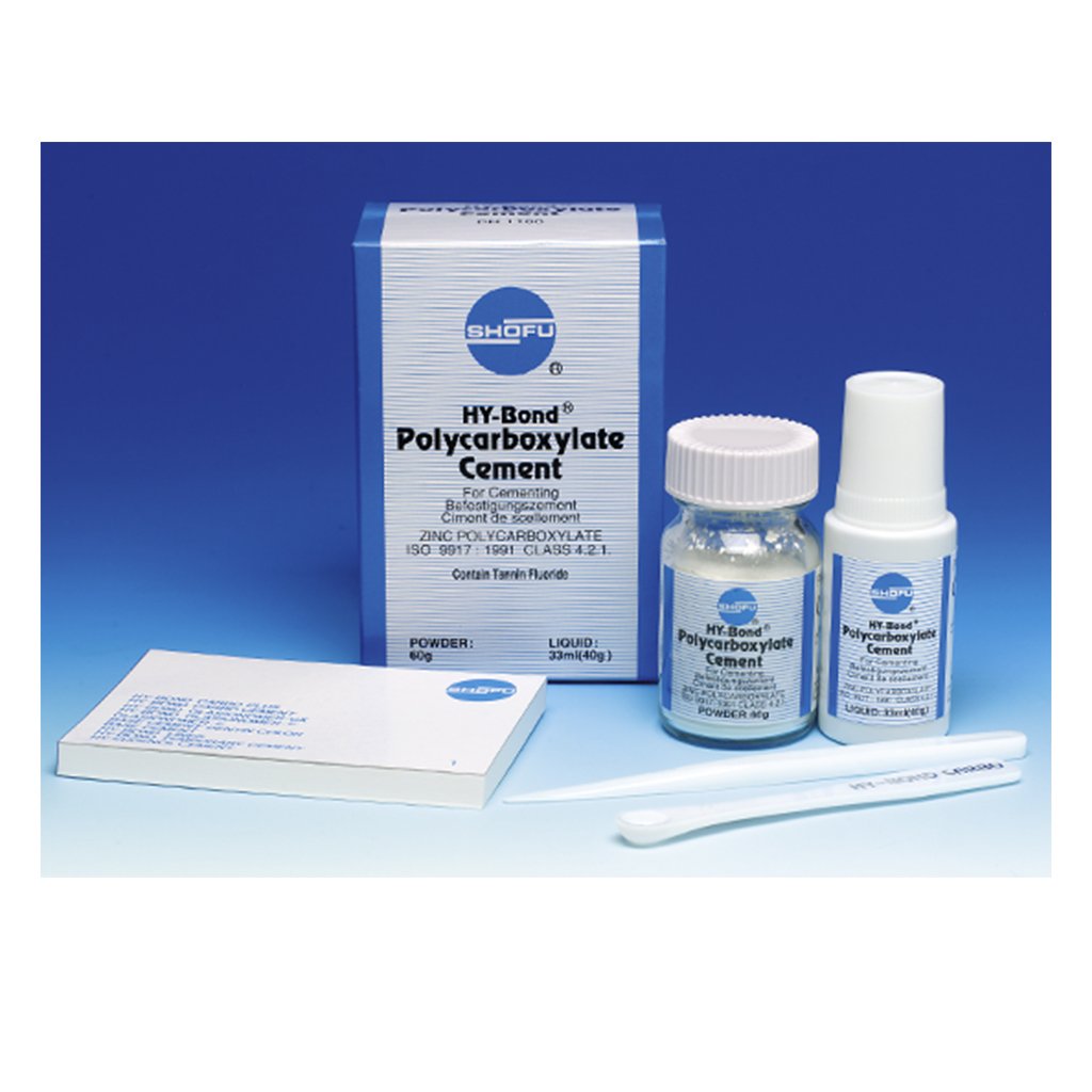 [HKIDEAS]Shofu HY-Bond Polycarboxylate Cement 1-1 Set 1x 60g Powder 1 x 33ml Liquid