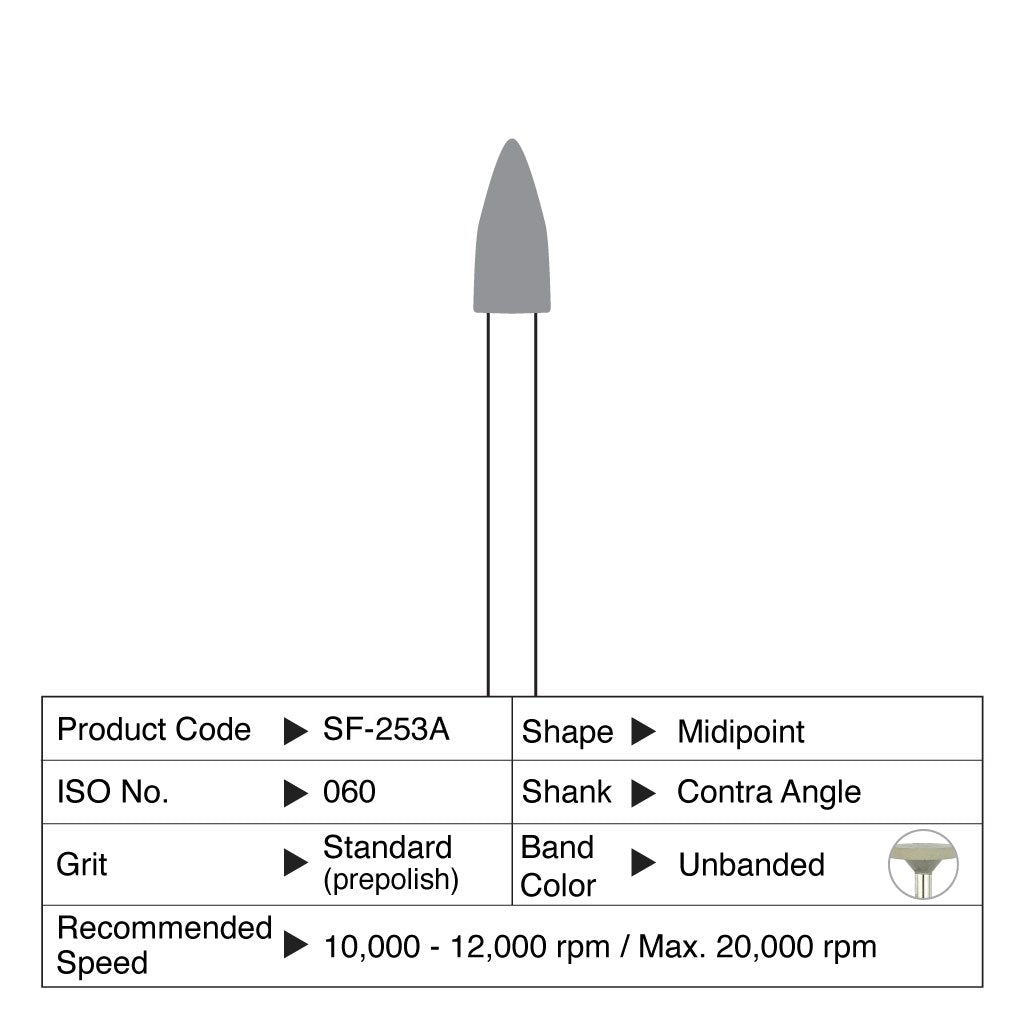 [HKIDEAS]Shofu Ceramiste Standard Midipoint CA #0253A 12/Box