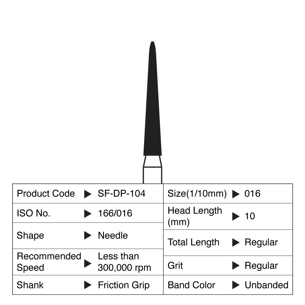 [HKIDEAS]Shofu Diamond Point FG Regular Grit #104 10/Box