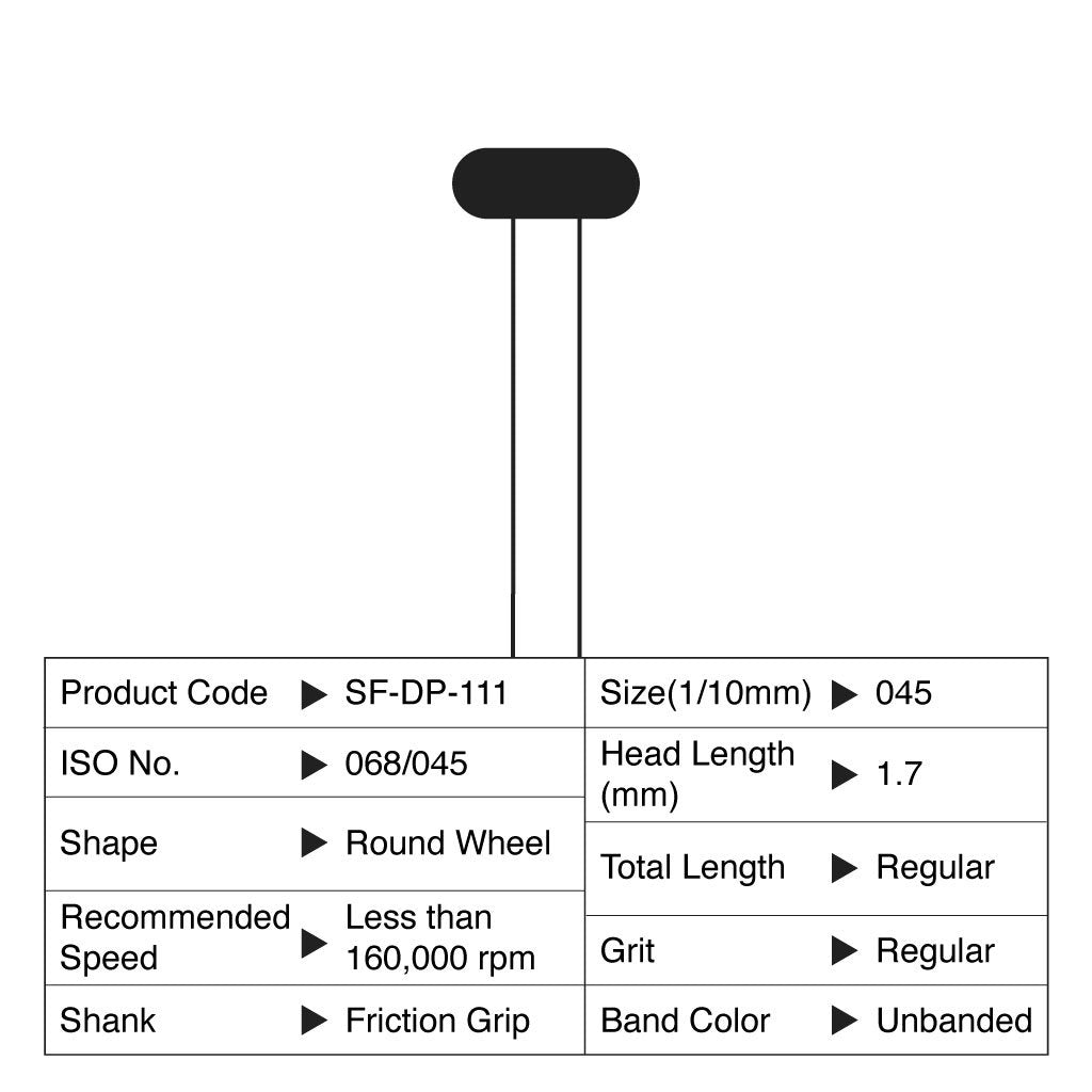 [HKIDEAS]Shofu Diamond Point FG Regular Grit #111 10/Box