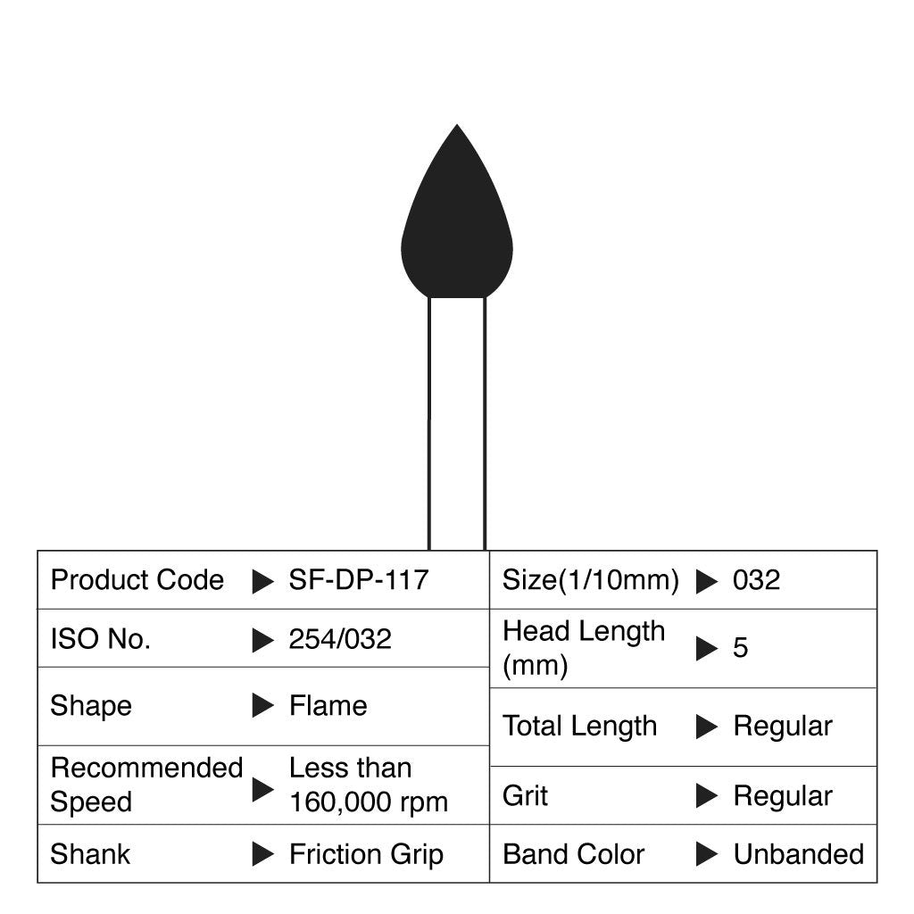 [HKIDEAS]Shofu Diamond Point FG Regular Grit #117 10/Box