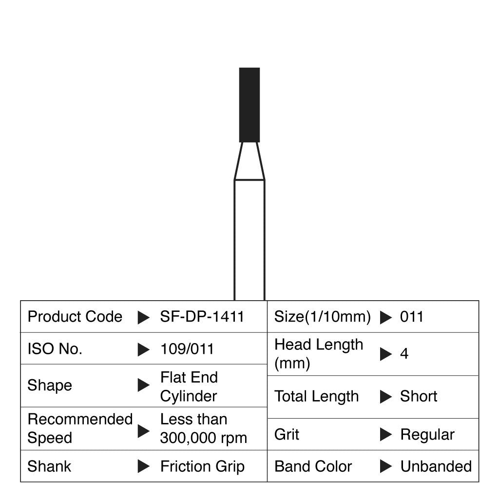 [HKIDEAS]Shofu Diamond Point FG Regular Grit #1411 10/Box