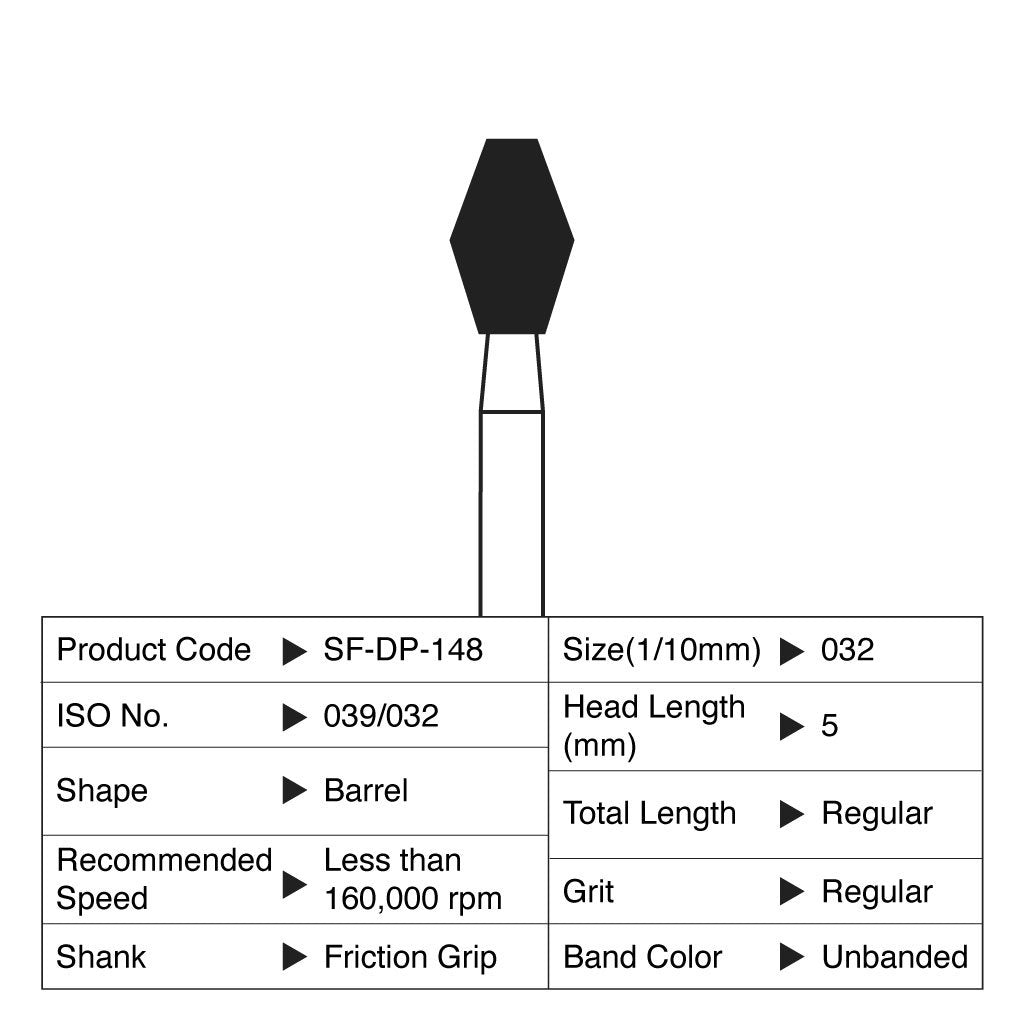 [HKIDEAS]Shofu Diamond Point FG Regular Grit #148 10/Box