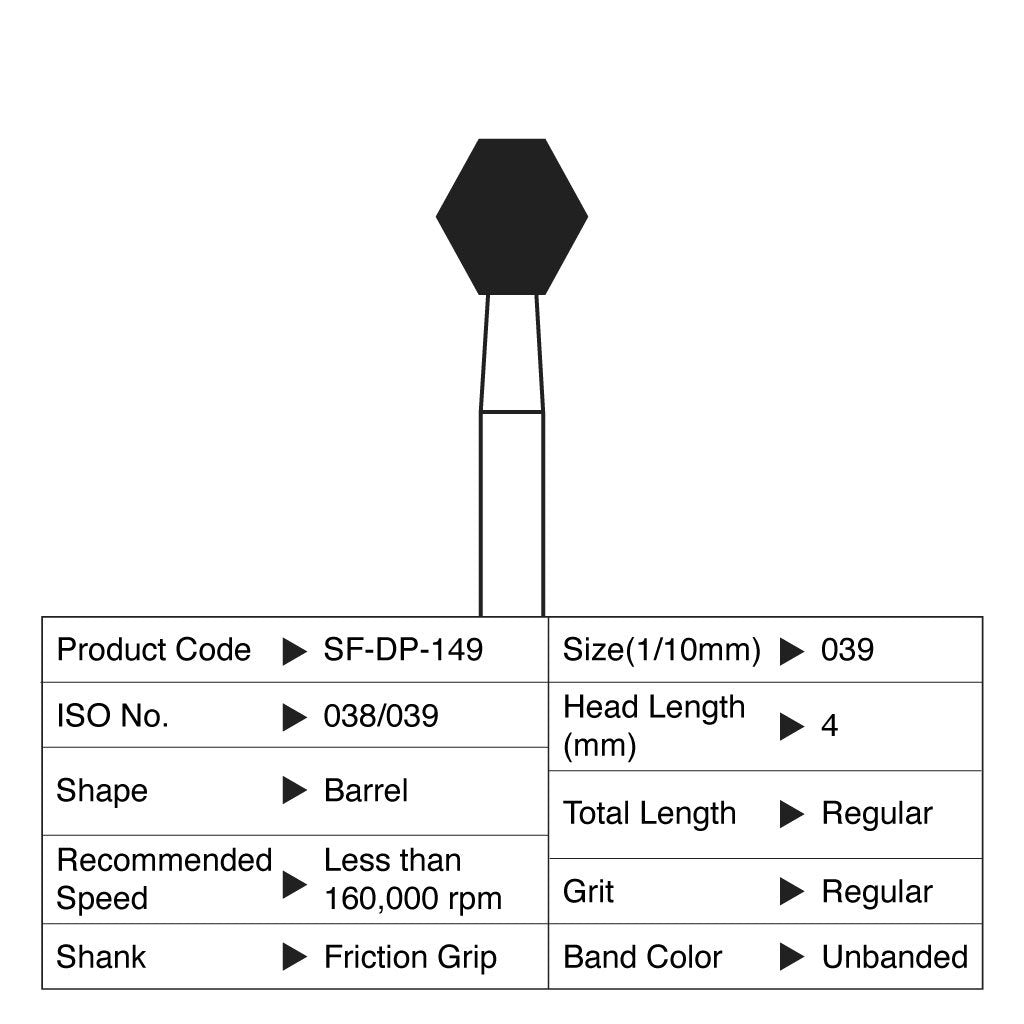 [HKIDEAS]Shofu Diamond Point FG Regular Grit #149 10/Box