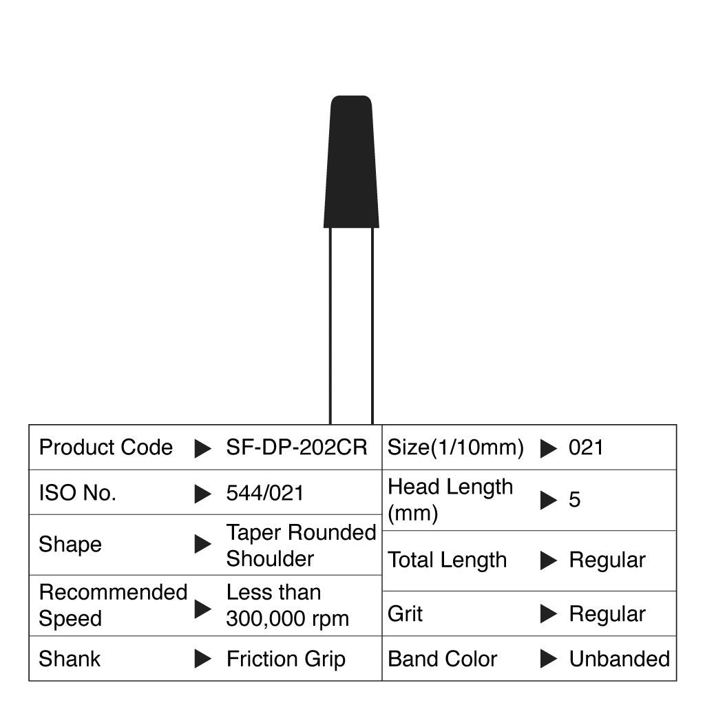 [HKIDEAS]Shofu Diamond Point FG Regular Grit #202CR 10/Box