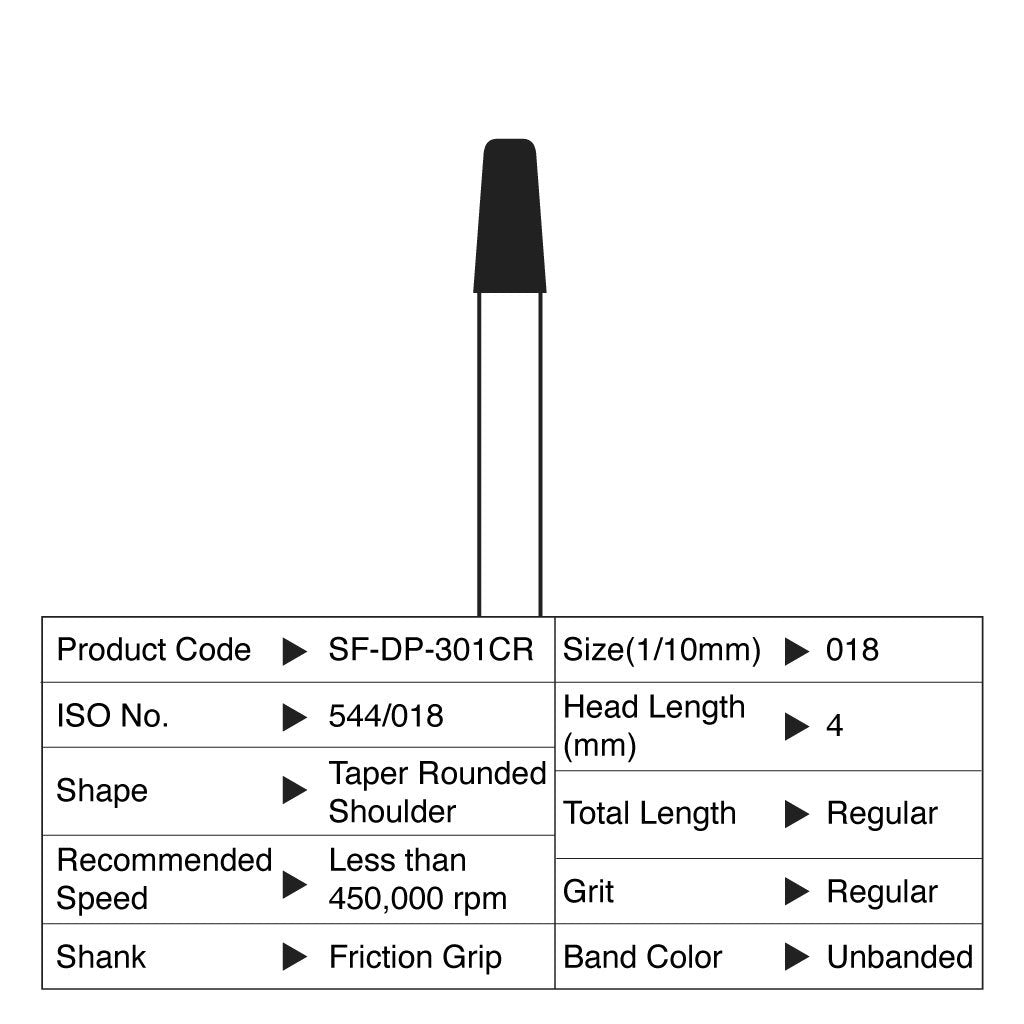 [HKIDEAS]Shofu Diamond Point FG Regular Grit #301CR 10/Box