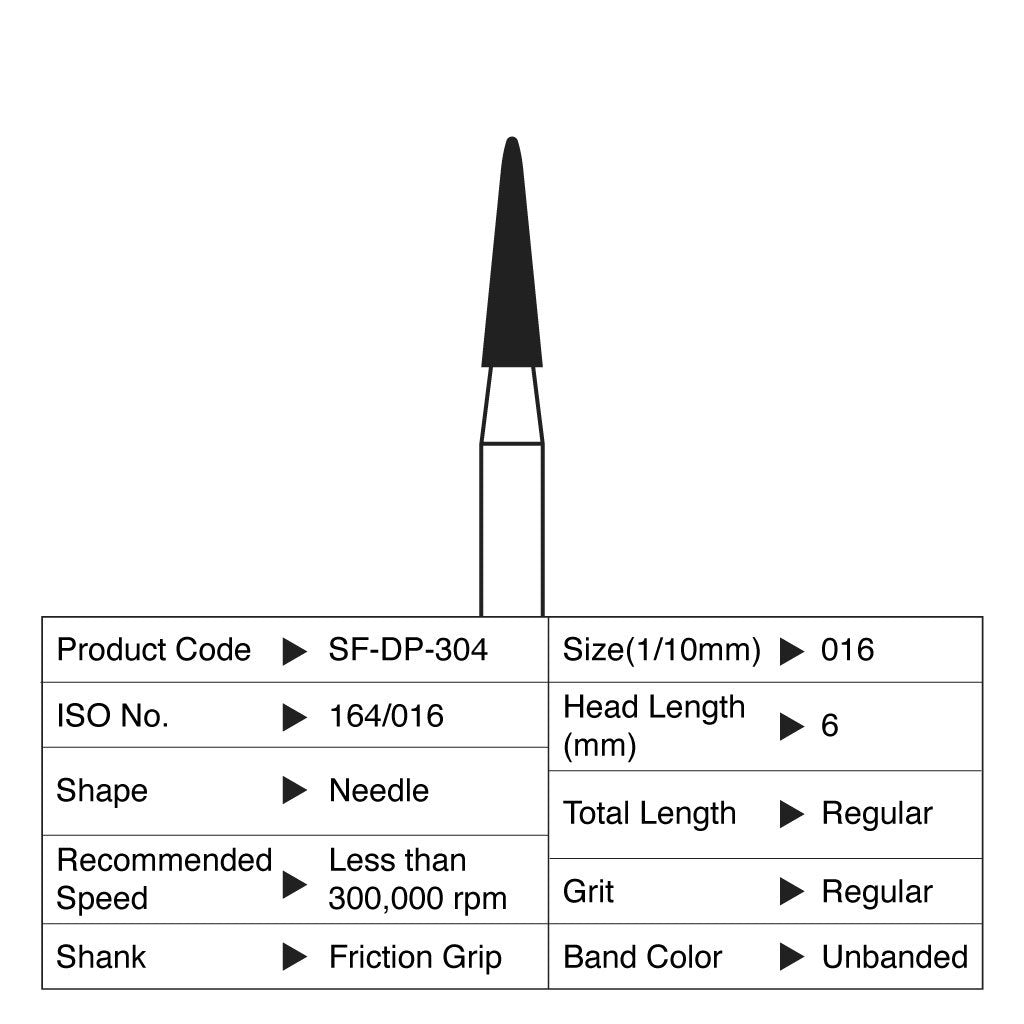 [HKIDEAS]Shofu Diamond Point FG Regular Grit #304 10/Box