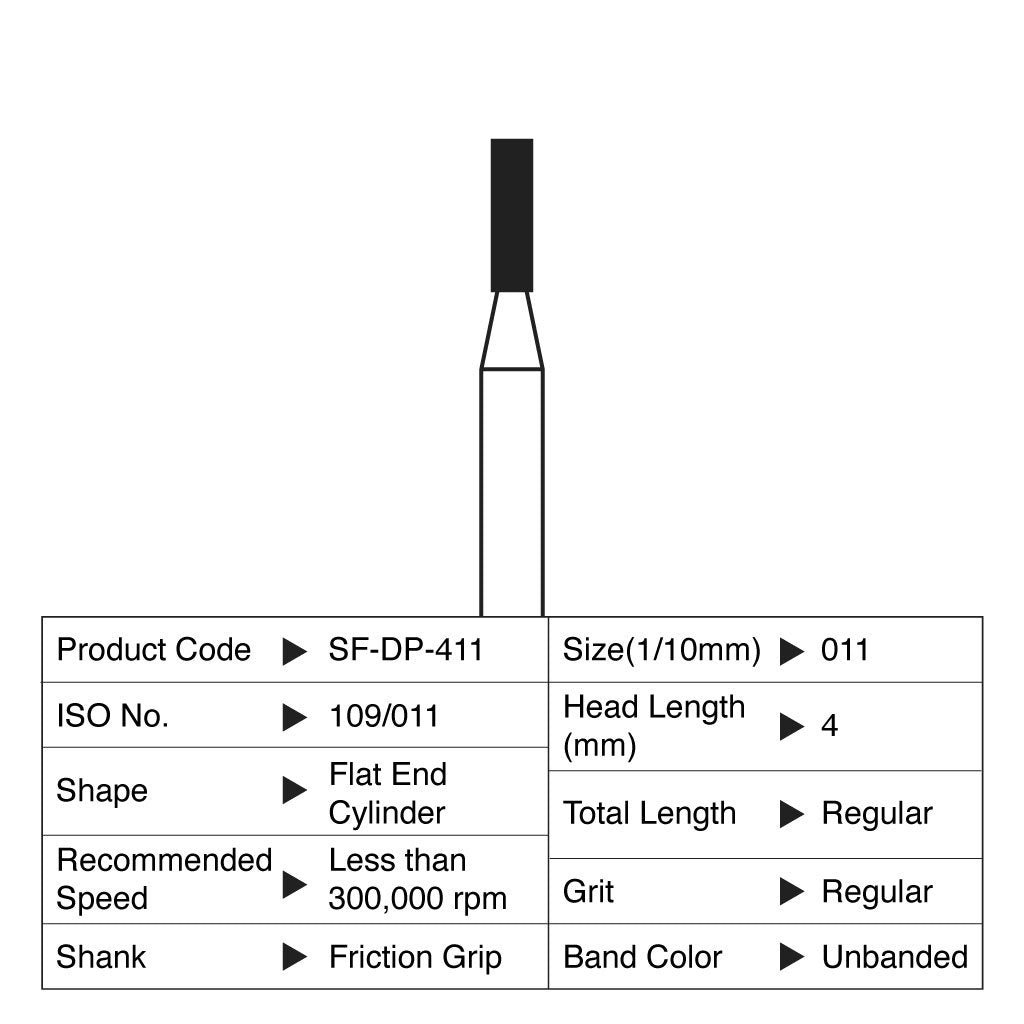 [HKIDEAS]Shofu Diamond Point FG Regular Grit #411 10/Box