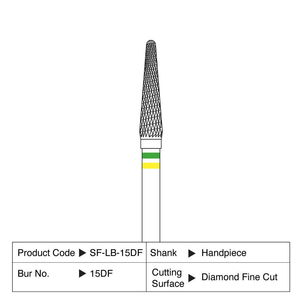 Shofu Lab Carbide Bur HP #15DF 1/Case