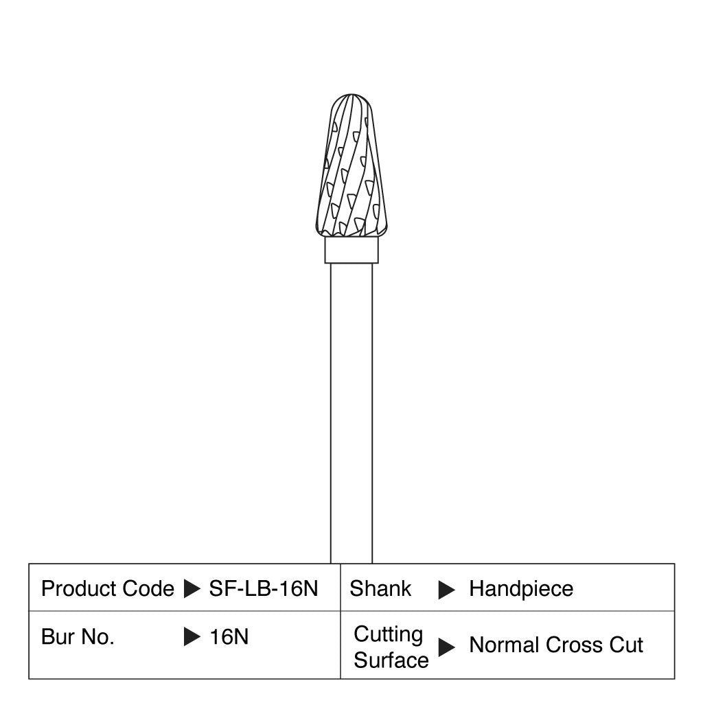 Shofu Lab Carbide Bur HP #16N 1/Case